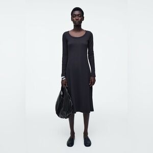 COS Ribbed Cotton Midi Dress